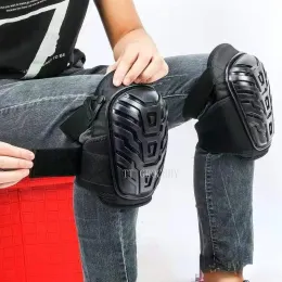패드 에바 젤 쿠션 PVC 쉘 무릎 패드 프로페셔널 무릎 패드 조절 가능한 스트랩이있는 헤비 듀티 작업에 안전합니다.