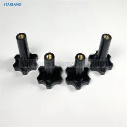 Makers Four Black Tight Nuts Plastic Screw Nut New Fitting Parts For Soft Ice Cream Machine Accessories 2 Short 2 Long M8 M10 Optional