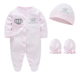 Set abiti da bambino neonato neonato set pagumper 100% cotone autunno vestino vestiti 3pcs bebe baby boy ragazza vestiti 09 mesi