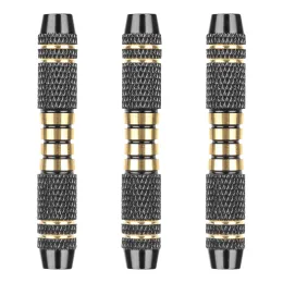 Darts 3pcs 16 Grams Copper Dart Barrels Replacement Shafts Grip Black For Soft Tip Dart And Steel Tip Darts Play Accessories