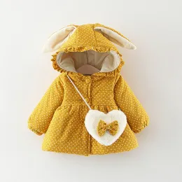 Mäntel 2021 Winter Neugeborene Mädchen Baby Kleidung gepolsterte Jacke für Kleinkind Kinder Mädchen Baby Kleidung Säugling Outfits warme Oberbekleidung Schichten