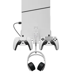 Stands Wall Monte Space Salvaling Holder Hook GamePad Aurborica stabile Metal per PS5 Slim Game Console/Auricolare/Controller