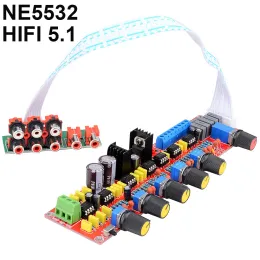 Förstärkare NE5532 HIFI 5.1 Tone Plate Preamplifier Board Volume Control Panel för 5.1 Förstärkare AC15V015V Gratis frakt 12003207