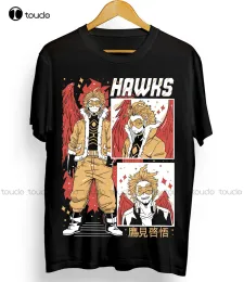 Tシャツ私のヒーローアカデミアアニメウイングヒーローホークスケイゴタカミTシャツマンガオールサイズカスタムティーンユニセックスデジタル印刷Tシャツシャツ