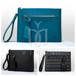 Luxury Business Handbags Leather Clutch iPad bag Designer toiletry bag Zipper storage bag Checkbook Passport keys pouch Beauty Cosmetic Bags Designer Clutch purse