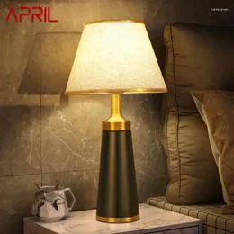 Lampy stołowe April Modern Lampa LED dotyk Duchowa ściemnianie Kreatywna nordycka moda prosta światło biurka do domu studium sypialni w salonie