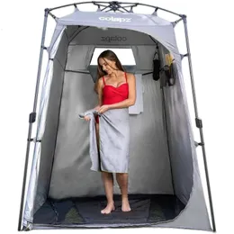 Колапц для кемпингового душа палатка и всплывающая туалетная палатка - Дополнительная палатка для хранения кемпинга высокая палатка - укрытие для пляжей укрытия 240419