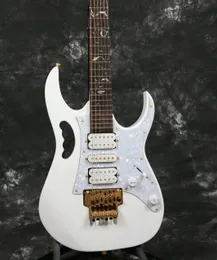 OME 7V E-Gitarre, Floyd Rose Tremolo Bridge, White Pearl Pickguard, 6-Saiten-Gitarre,