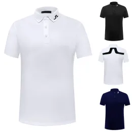 Camicie 2023 abbigliamento da golf estate maschi di sudore sweatwick a maniche corte traspirabili thirt sportivo elastico elastico jersey top casual