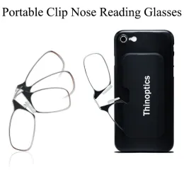 Линзы портативный ультратонкий клип носовой чтение очки для чтения унисекс безглиза