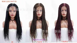 Full Full Lace 2-Stand Twisted Braid Wig Set trançado