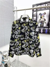 Designers camisas de vestido masculino de manga longa moda de moda casual Marcas de masculino botão de primavera camisa química de marque derramar hommes tamanho asiático: m-3xl