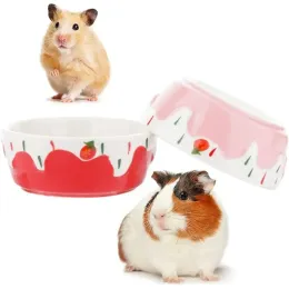 소모품 세라믹 애완 동물 그릇 햄스터 토끼 기니 돼지의 전복 방지 설치류 쥐 Gerbil Cavy Hedgehog Dwarf Feeding Bowl Pet Food Bowl