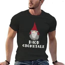 Men's Polos Buon Gnometale Funny Italian Christmas Gnome Natale T-Shirt For A Boy Quick-drying Mens T Shirt Graphic