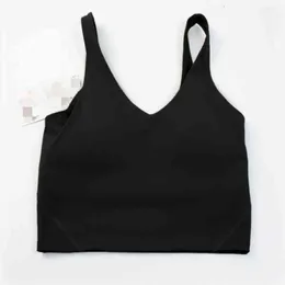 LU Shockproof Yoga Bra Running Gym Sports Bra Top Designer Women Widen Hem Push Up Workout Shirt Fitness Yoga Crop Tops Brassiere 285A