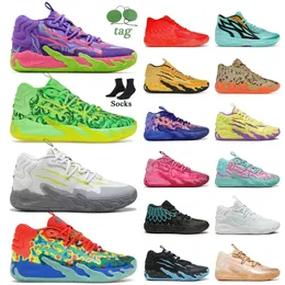 Wholesale Lamelo Ball MB.01 02 03 Basketball Shoes OG Designer Lamelos Trainers Porsche Blue Hive GutterMelo Queen City Rick & Morty Chino Hills Pink Wings Sneakers