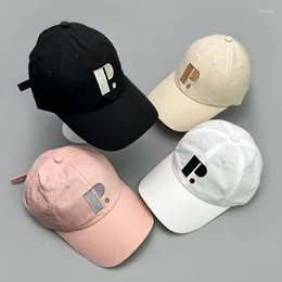 Ballo a sfera Blocco colore asciugatura rapida Lettere ricaminate Cappelli da baseball maschi da donna ombrellone inspirante Ins versatile Snapback