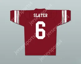 Anpassat valfritt namn nummer Mens Youth/Kids AC Slater 6 Bayside Tigers High School Football Jersey inkluderar Tiger Patch Stitched S-6XL