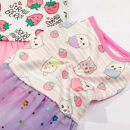 Primavera Estate Carina per il cucciolo in stile principessa per cani per piccoli mediumi Chihuahua Pug Pet forniture Abbigliamento Abito Skirts 240411