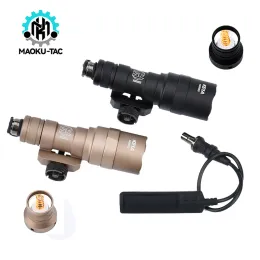 SCOPES Airsoft Surefir Light M300 M300B M300C تكتيكي المصباح الكشفي المصغر التكتيكي المصباح المعدني للبندقية AR15 HK416