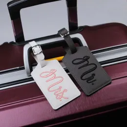 Acessórios Novos moda MRMRS SATCASE Bordado Tags de bagagem Bag Acessórios para viagens Nome Id Endereço Endereço VIP VIP LAVIA DE ENVITO