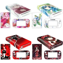 Aufkleber Low -Price -Modedesign für Wii U -Konsolenabdeckung mit Fernbedienungs -Controller -Gamepad -Skins für Wii U -Aufkleber