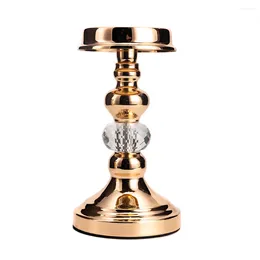 Kerzenhalter Vincigant Pack von 2 Gold Candlestick Halter Säule für Kirchenhaus Chrismas Esszimmer Hochzeitstisch Dekoration