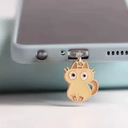 Telefone celular Anti-poeira Gadgets desenho animado fofinho de lama de gato de gato de gato panor