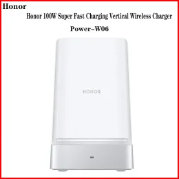 CHARGERS OFICIAL POWERW06 ORIGINAL AUTENTIC Honra 100W Super Fast Charging Carregador sem fio vertical para Honor Magic 5Pro V2 vs Telefone