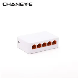 スイッチChaneve 10/100MbpsネットワークスイッチLANハブ5ポートイーサネットスイッチCCTV IPカメラ用の12V電源アダプター