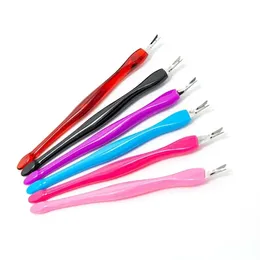 10 PCS Manicure Pusher Foot Trimmer File Peeling Knife Dead Skin Fork Nuticle Remover Random Cosmetic Nail Art Pedicure