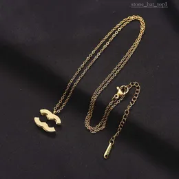 Chanells Jóias Designer de jóias Colar de pingente de pingente 18K Colar de design requintado de design de ouro