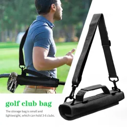 Väskor Golf Club Mini Lätt Nylon Carrier Bag Bär Driving Range Rese Bag Golf Training Case med justerbara axelremmar