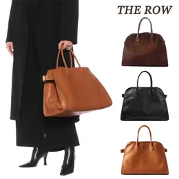 Lady the Row Margaux15 Designer Väskor Margaux 17 Luxury Leather Crossbody Portfölj Axelhandväska Tote Beach Bags Wallet Womens Mens Helg Travel Stor butik Väska