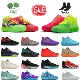 Najwyższej jakości Queen City Lamelo Ball MB.01 02 03 Buty do koszykówki Rick Morty Porsche Blue Hive Chino Hills Guttermelo Toksyczne różowe skrzydła Trenery Lamelos Galaxy Sneakers