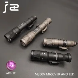 스코프 SOTAC 금속 SF M300 M600V IR 조명 스카우트 조명 전술 LED 손전등 사냥 레일 마운트 무기 광선을위한