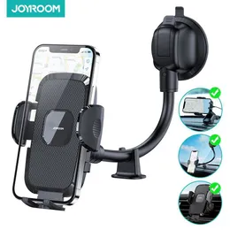 Cell Phone Mounts Holders Joyroom Portable Car Phone Holder Long Arm Mobile Car Holder for Phone Car Mobile Support Car Stand for iPhone Samsung Y240423