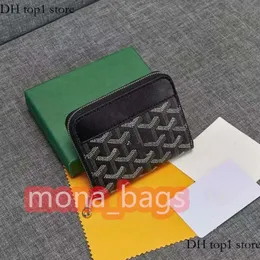 Go Yard Bag Designers Zippy plånbok Holder Mini Purse Interiörfackkort Holder Original Go Yard Plånbok Koppling med låda 9 färger GO 608