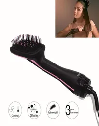 1 PC Professional 2in1 Lonising Paddelborste hårtork Kvinnor Salong Hairtillbehör Verktyg Promotion SH1907278203001