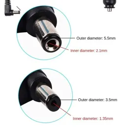 2024 CAR DC 12V 24V DC2.1 3,5 mm Plug Cigarettändare Power Adapter med switch 1/3 meter Kabel för E Dog GPS Radar för bil GPS -radar