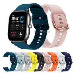 أجهزة Smart Watch Band for Amazfit GTS 4 Silicone Wrist Strap لـ Xiaomi Huami Amazfit GTS4 Mini GTS2 GTS2E Bip U/S U Pro Bracelet