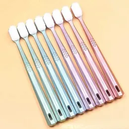 2PC Ultra-Fin Soft Tooth Brush Million Nano Bristle Adult Tooth Brush Teeth Teeth Deep Cleaning Portable Travel Dental Oral Care Brush