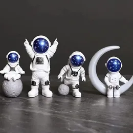 4 PCS Astronot Şekil Heykel heykel Spaceman Heykeli Eğitim Oyuncak Desktop Ev Dekorasyon Astronot Modeli Çocuklar Hediye 240408