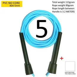 Jump Ropes NEVERTOOLATE RA SHAPE HANDLE 3.2 meters long 11 feet long speed double slide rope jump rope technique fitness crossover Y240423