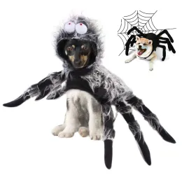 Zestawy Cosplay Dog Symulacja Ubrania Zabawny kostium pająka Fancy Dress Pies Akcesoria Puppy Plush Dog Kostium dla małych/dużych psów