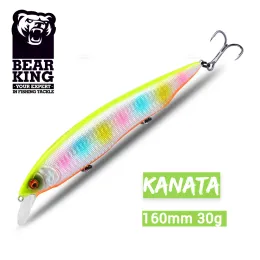 Tillbehör batar kanata regnbåge tillbaka 160mm 30g fiske lockar minnow vev 160mm 30g