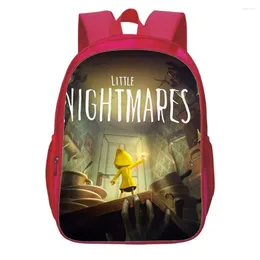 Backpack Little Nightmares 2 Jardim de infância Girls Games de desenho animado Knapsack Children infantil mochila mochila mochila presente