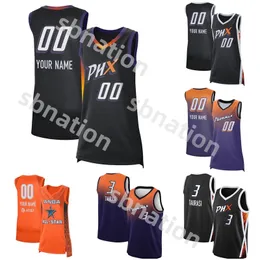 2024 Kobiety Basketball Phoenixes Mercury Rebel Jerseys Brittney Griner Diana Taurasi Sophie Cunningham Sug Sutton Rebecca Allen Amy Atwell Morgan Bertsch Natasha