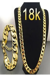 Punk Kubanische Kette Gold Halskette Männer 45505560657075cm Link Bordsteinkette Lange Halskette für Frauen Mode Schmuck Erkek Kolye 49165132
