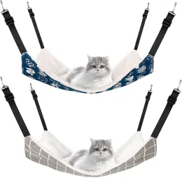 Mats Double sided cat hammock soft and breathable Pet Cage Hammock, doublesided hanging bed, suitable for cats, dogs and rabbits